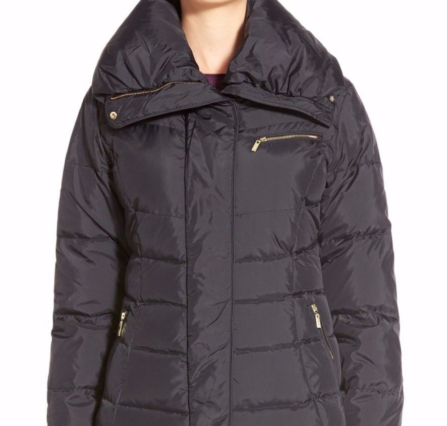 COLE HAAN COLE HAAN SZM ASYMMETRISCH REISSVERSCHLUSS LANG DOWN & FEDER FÜLLUNG SCHWARZ