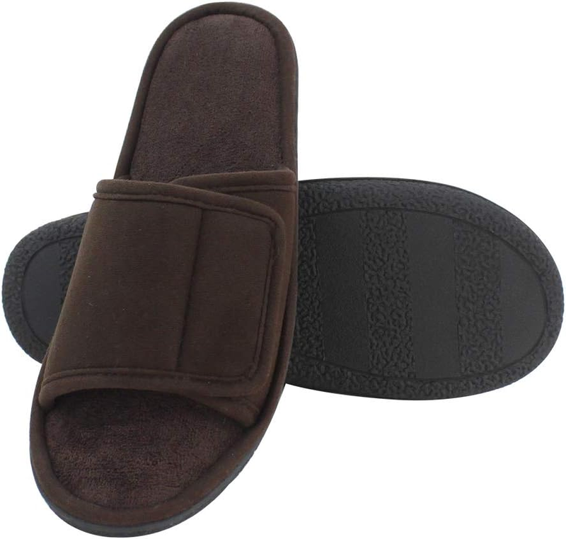 With Memory Foam Faux Indoor Shoes Slip On Sandals