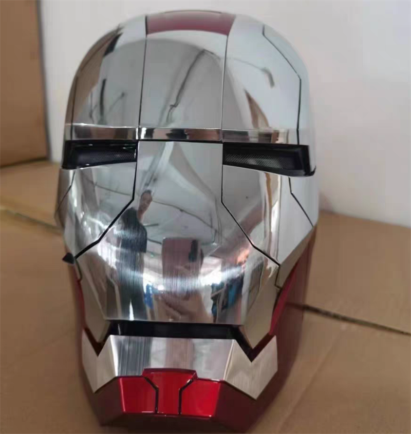 US! Autoking Iron Man 1:1 MK5 Helmet Mask Wearable Voice-control Transform Mask