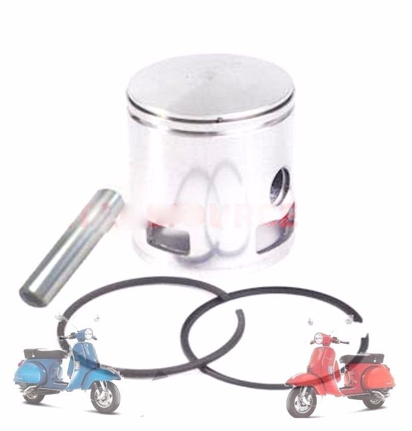 New Vespa PX LML Star Stella Piston  Kit Assey 1st O/S 58.0 Mm Flat Head  