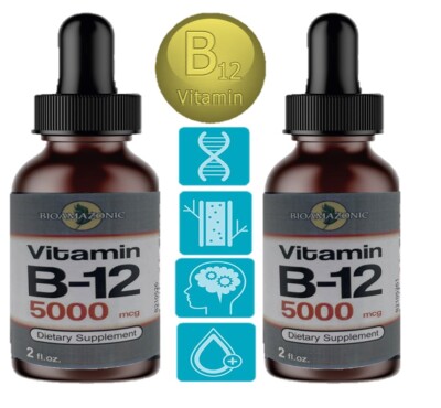 2 B-12 Energy Berry Fruits  Methylcobalamin B12,B1,B6,B2,B3,B5,B9  4OZ TOTAL 
