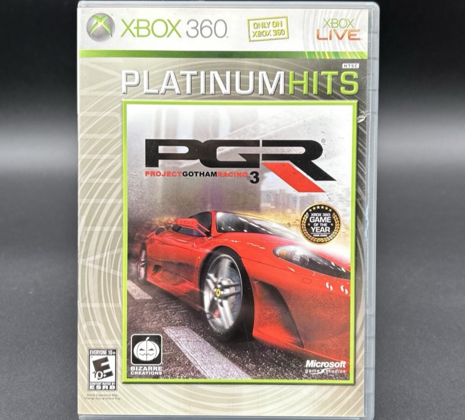 Project Gotham Racing 3 Platinum Hits - Xbox 360 - CIB - Excellent - Free Ship!
