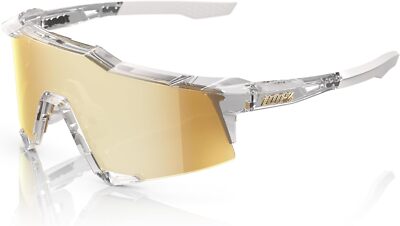 100% Speedcraft LE Money Mike 24 Sunglasses - Translucent; Hiper 24K Gold Mirror