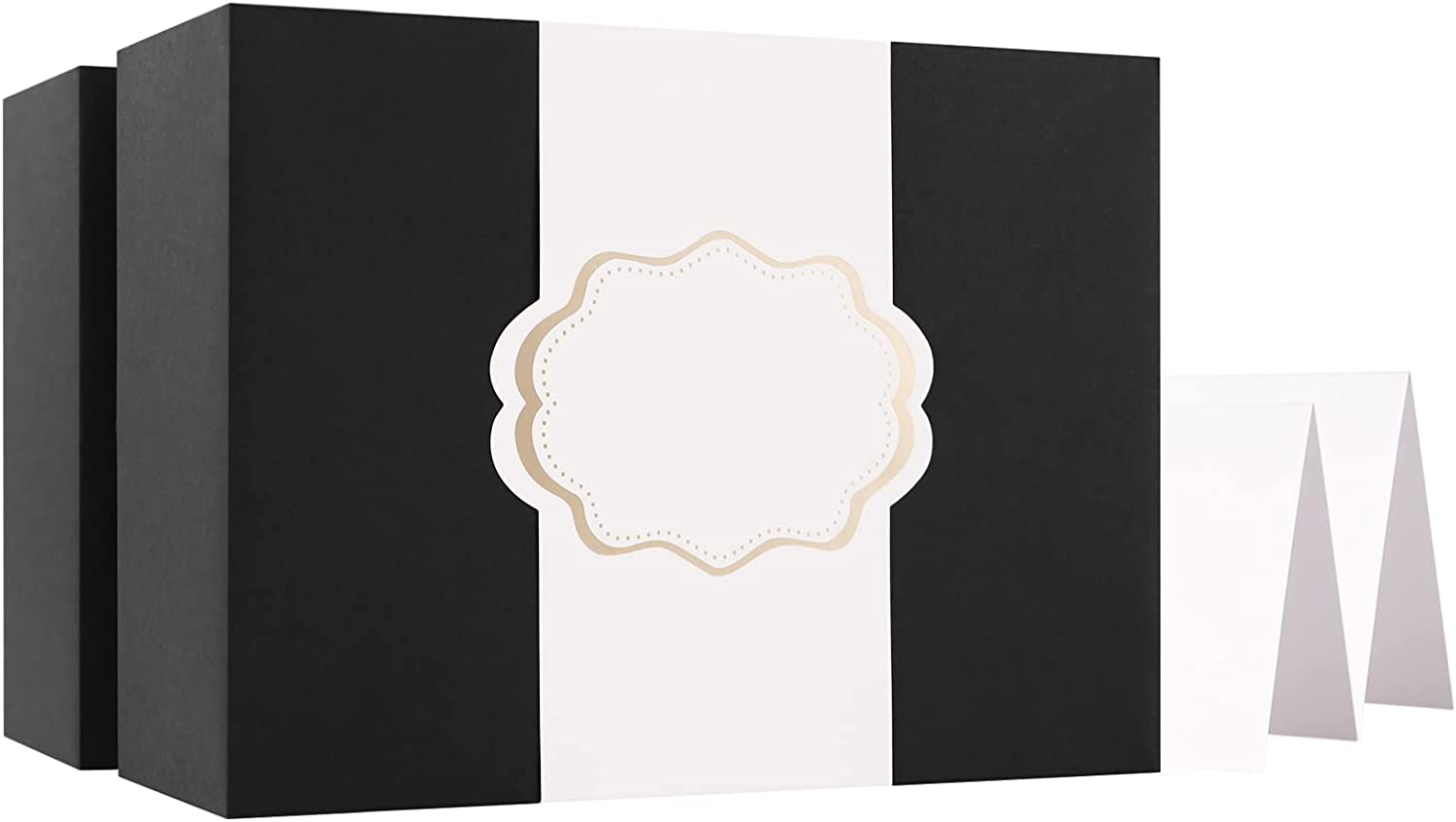 Large Gift Boxes with Lids All Sizes Inches Gift Boxes for Clothes, Black Box