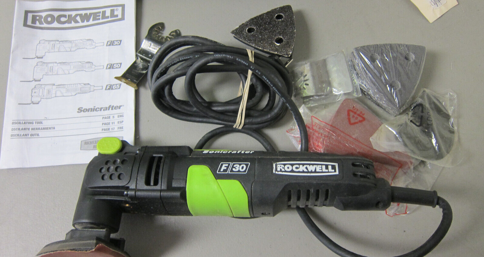 ROCKWELL RK5132K  OSCILLATING MULTI TOOL W/ BAG - FREE SHIPPING