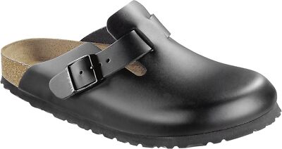 BIRKENSTOCK Clog Boston schwarz Glattleder  060191 + 060193