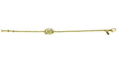 FRED PARIS ''Baie Des Anges'' 18k Y Gold Diamond & pearl Bracelet