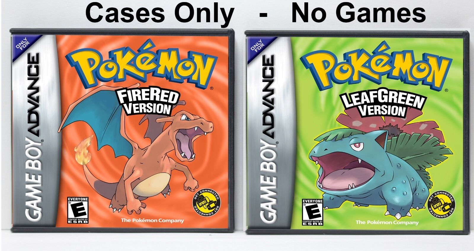 Pokemon FireRed and LeafGreen Custom Game Cases *NO GAME* (Game Boy Advance...