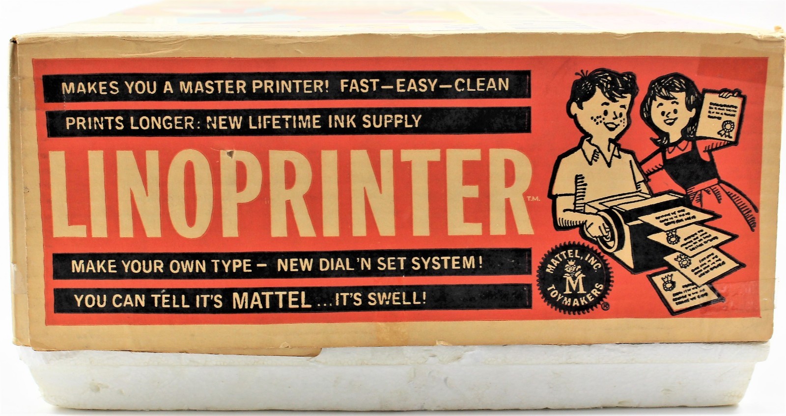 1965 Mattel Toymakers LinoPrinter Kids Toy Newspaper Lino printer