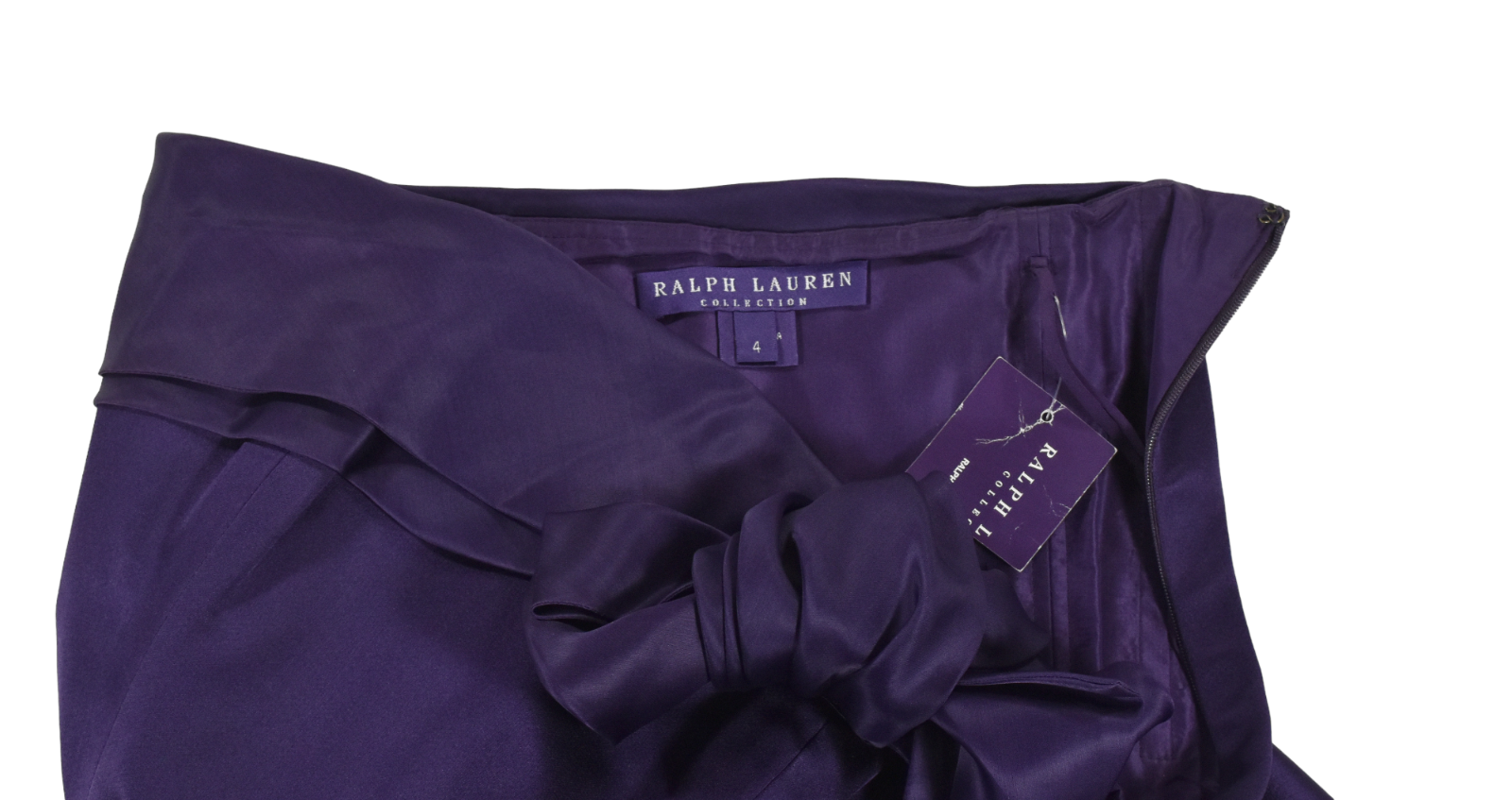 Ralph Lauren Purple Label Collection Silk Satin Runway Dress
