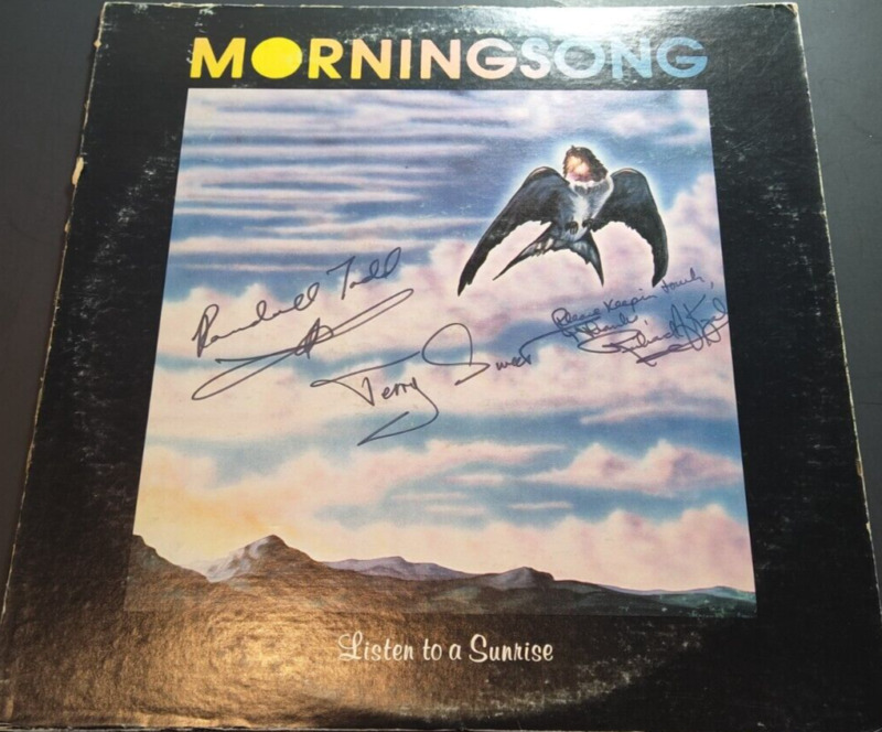 Morningsong – Listen To A Sunrise 1974 Vinyl Record Lp Album Country Rock Signed