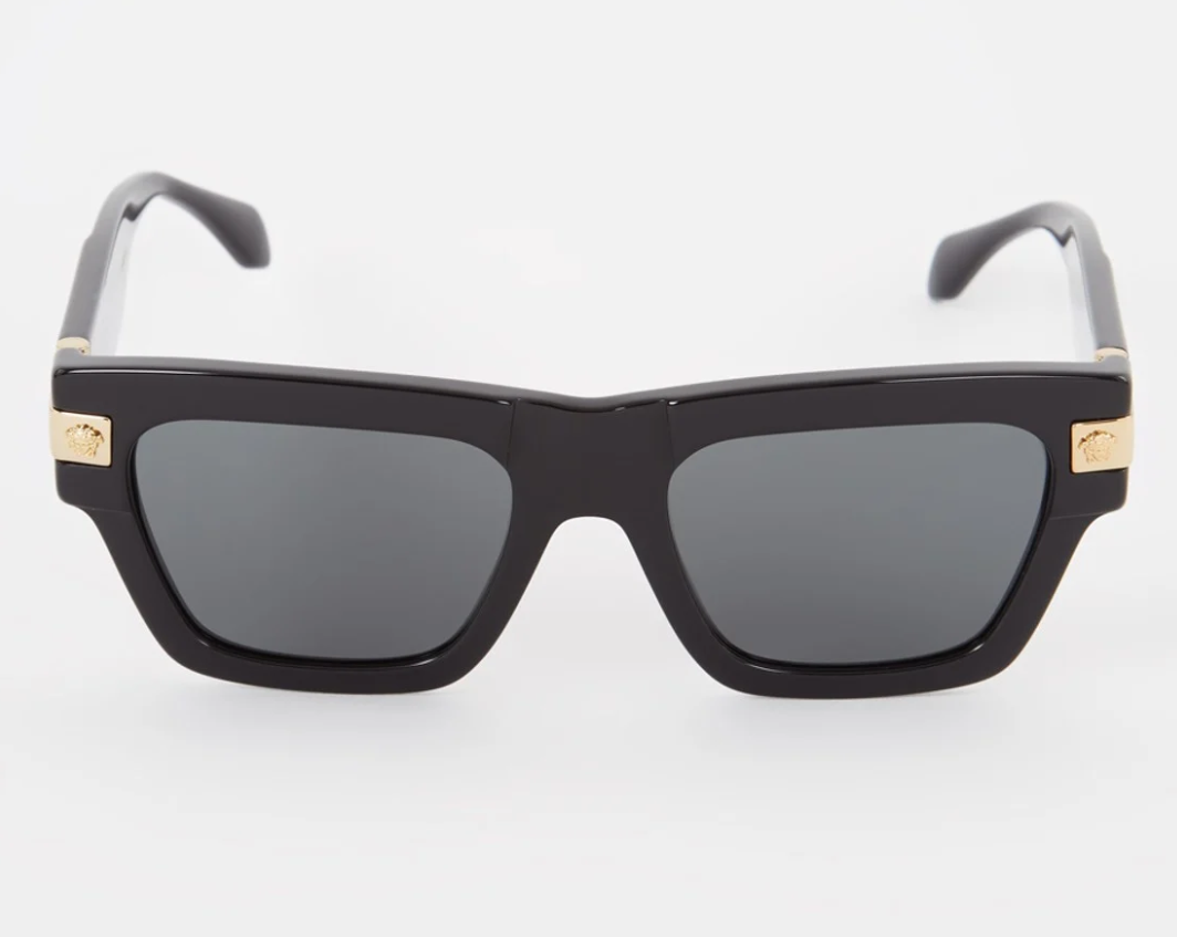 Pre-owned Versace Brand 2024  Men Sunglasses Mod. 4464 Gb1/87 Authentic Logo Italy Case In Gray