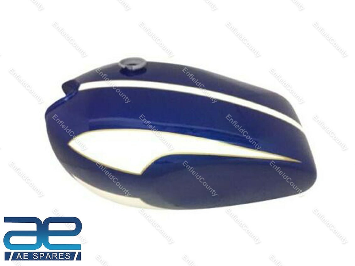 Fits Triumph T160 Trident Blue And Cream Painted Fuel Petrol Gas Tank
