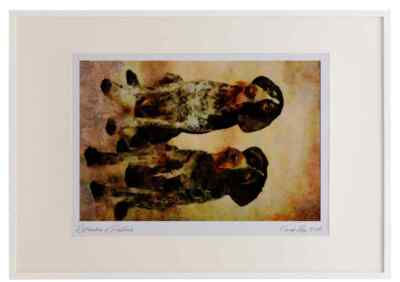 771059 German Wirehaired Pointers Watercolour Picture Frame