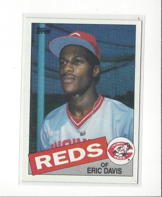 1985 Topps #627 Eric Davis RC Rookie Reds