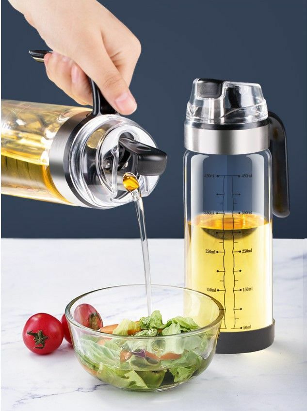 Oliera Contenitore Dosatore In Vetro Olio 550ml