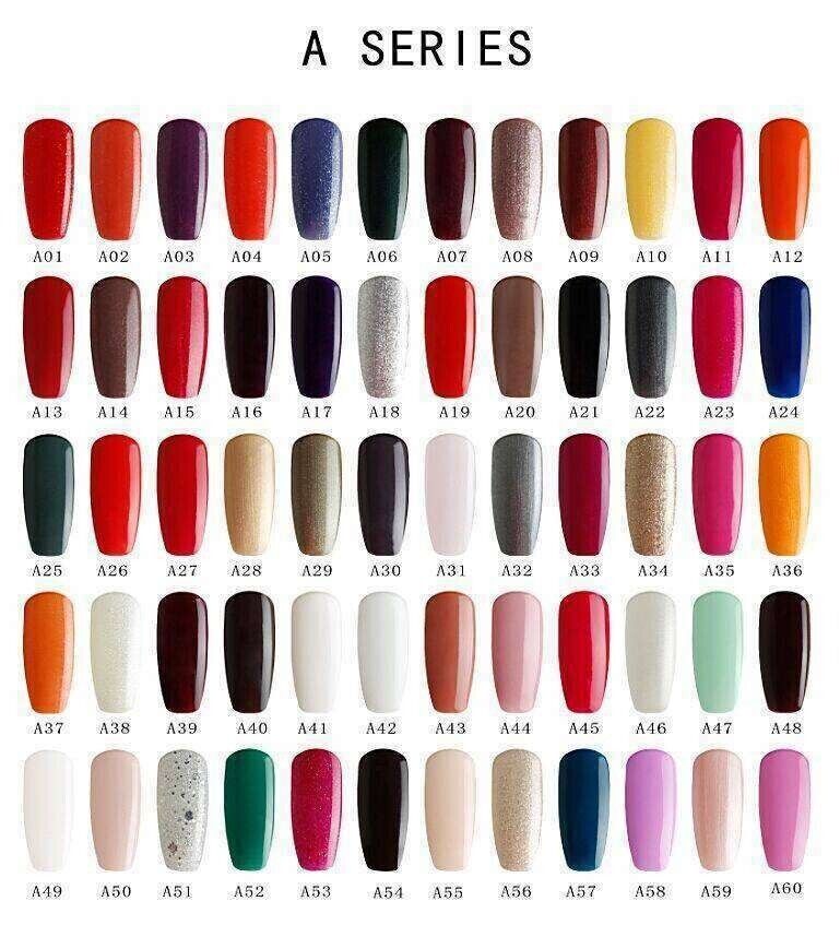 Blue Sky Nails Colour Chart