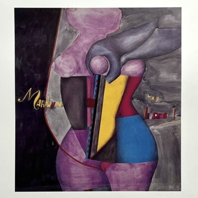 Vtg 1970's Marilyn Was Here Richard Lindner Print Woman from Nostalgia To Now