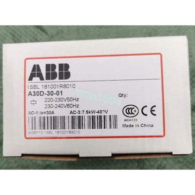 1pc new Abb Contactor A30D-30-01  A30D-30-01 220V in box FREE SHIPPING