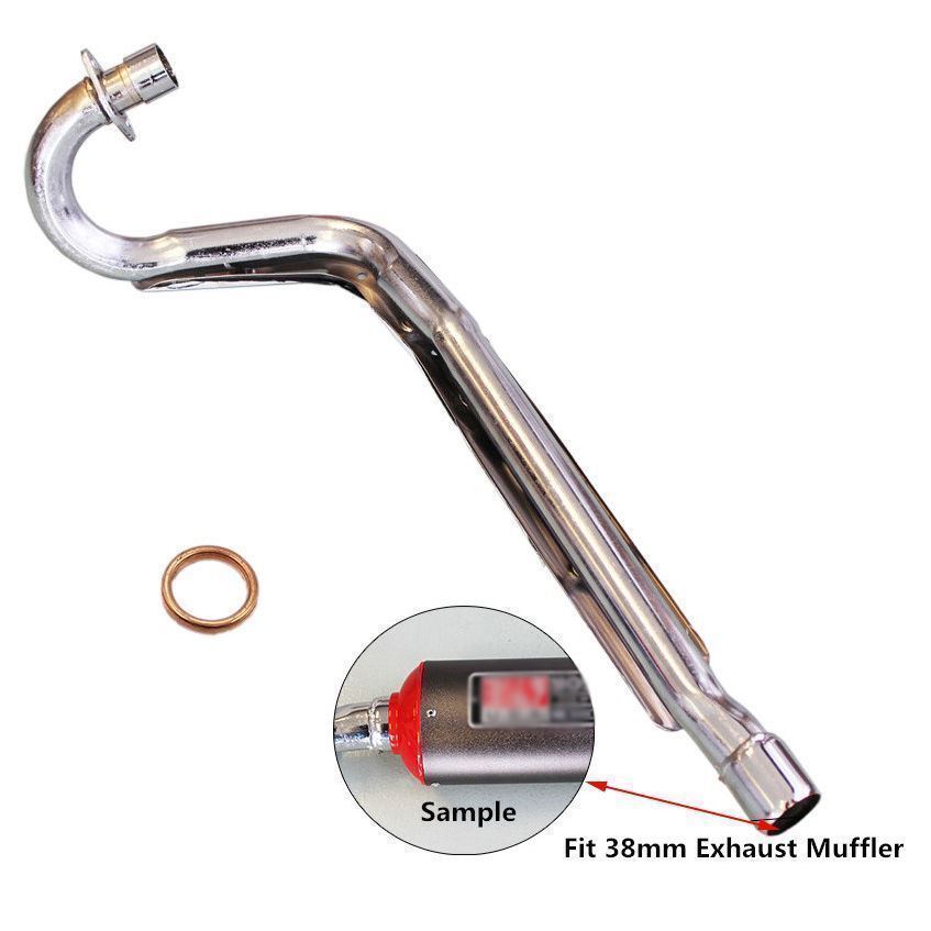 38mm Performance Exhaust Pipe Atomik PIT PRO Dirt Bike Thumpstar 70/110