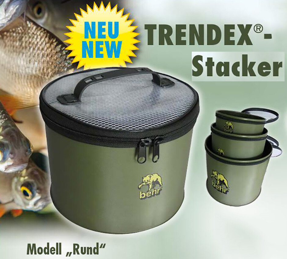 Behr EVA TRENDEX®- Stacker Utensilien Futter Köderfisch Behälter Eimer