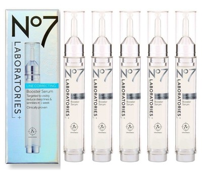 No7 Intense Compliment With Laboratories Line Correcting Booster Serum 5 x 15ml