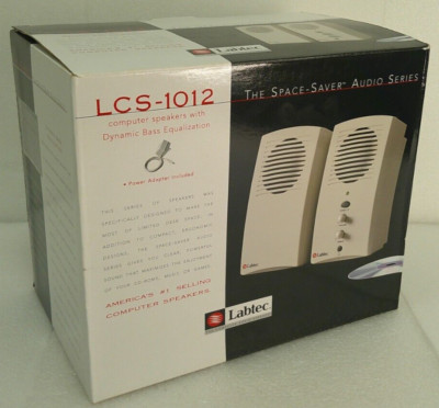 LABTEC LCS-1012 SPACE-SAVER AUDIO SERIES W/ POWER ADAPTER (NEW)