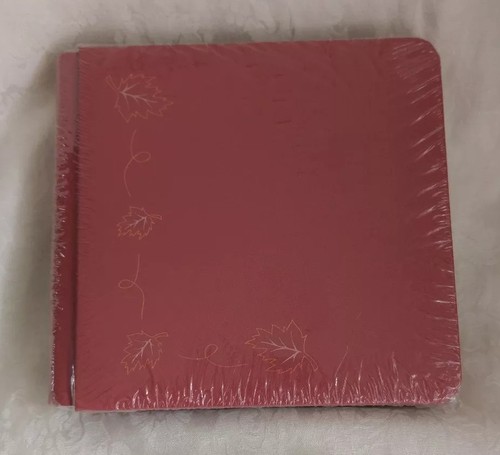 Creative Memories 7x7 Orange Spice Album Autumn Leaf Foil Border Harvest NIP NEW