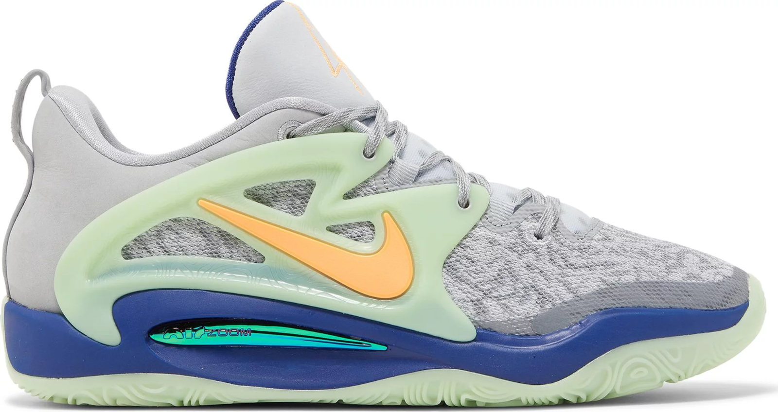 

Мужские кроссовки Nike KD 15 Cardo Producer Pack серые, оранжевые, синие, зеленые DO9825-900, размер 8,5, Серый, Nike KD 15