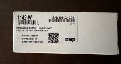DMP 1142-W (White) 2 Button wireless holdup NEW in the BOX!