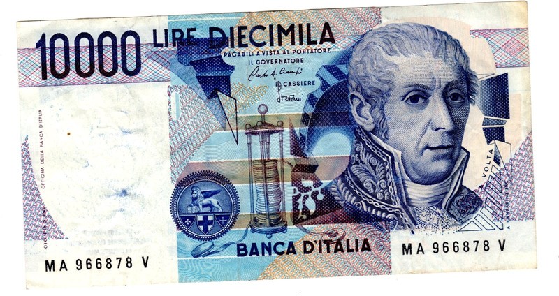 Italie Italy Italia Billet 10000 Lire 1984 P112 Volta Bon Etat
