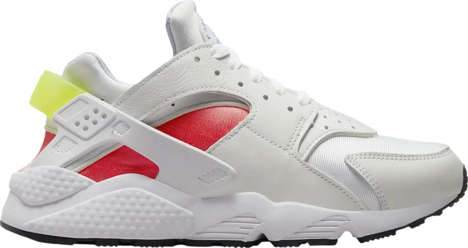 

Nike WMNS Air Huarache White Volt Bright Crimson Red Black DH4439-106 женские 8, Белый, Nike Air Huarache