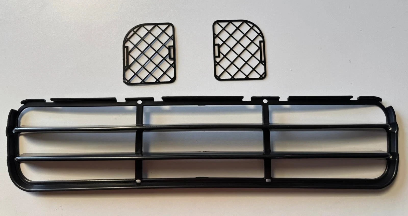 Fit For BMW E36 M-TECH BUMPER SLAT TYPE 3 PCS GRILL SET Black