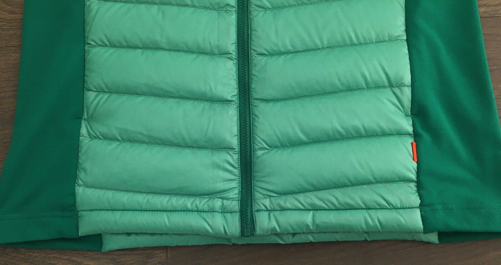 Pre-owned Mammut Mens  Flexidown In Hybrid Insulating Down Deep Emerald Jacket Sz M In Green