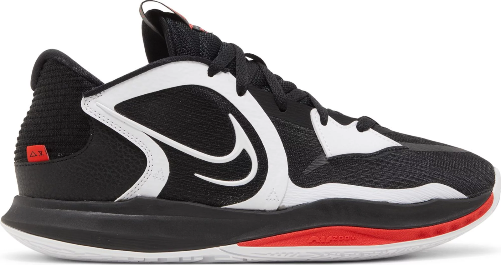 

Nike Kyrie Low 5 Bred Black White Chile Red кроссовки обувь DJ6012-001 мужские 8, Черный, Nike Kyrie Low