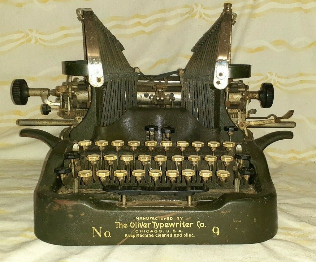 実働品　OLIVER No.9　オリバータイプライター　1919年製 実働品 OLIVER No 9 オリバータイプライター 1919年製｜Yahoo
