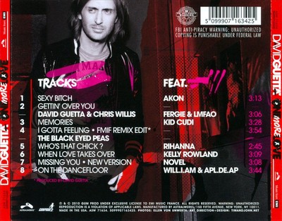 DAVID GUETTA ONE MORE LOVE NEW CD