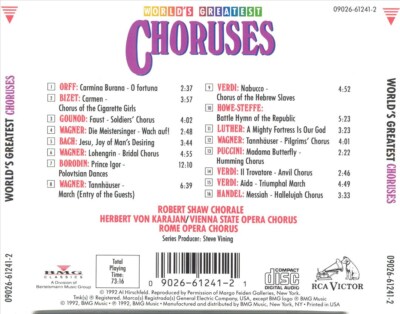 【中古】 World’s Greatest Choruses World’sGreatestChoruses s-l400.jpg