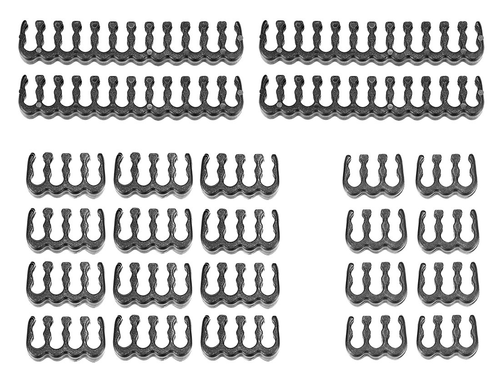 24 Pieces Set = 24-pin x 4,8Pn x 12,6-pin x 8 Cable Comb for 3 mm Cable Up to