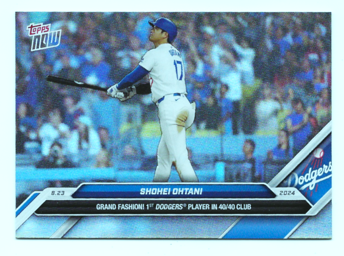 Topps - 大谷翔平 2024 Topps Now 584SP 40/40 Club MLB 2024 TOPPS NOW 40-40 CLUB Baseball SHOHEI OHTANI #584
