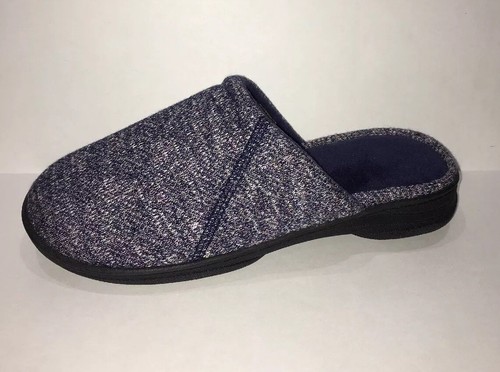NEW ISOTONER Womens Signature NAVY Slippers W/Enhanced Heel Cushion SIZE M 7.5-8