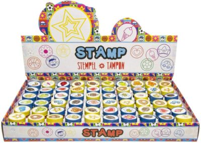 6 - 60 KINDER STEMPEL - Motivstempel Stempelset Kindergeburtstag Mitgebsel Set