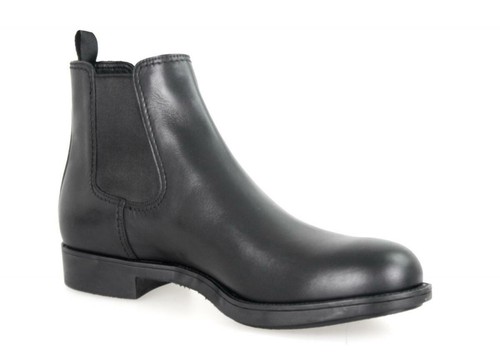 Pre-owned Prada Luxury  Chelsea Boots Shoes 2te082 Black Leather