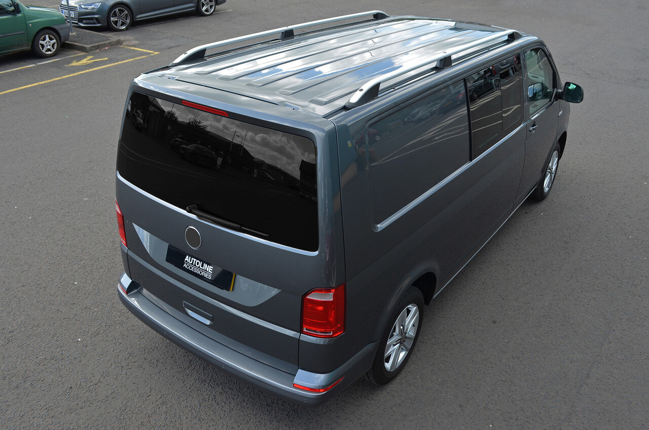 Roof Rack Rails Side Bars Set To Fit L2H1 Volkswagen T6 Transporter (2016+) eBay