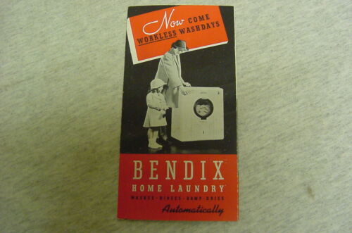 Vintage Bendix Home Laundry brochure  1930