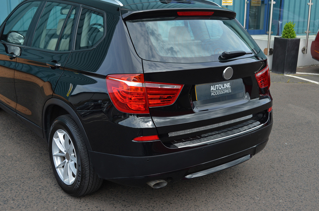 For BMW X3 (2011-17) - Chrome Rear Bumper Protector Scratch Guard | eBay