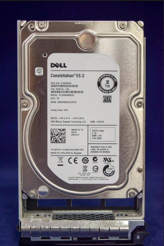 ST2000NM0033 DELL 2TB 7.2K RPM SATA 3.5 INCH ENTERPRISE HARD DRIVE PCH77 & 0PCH7
