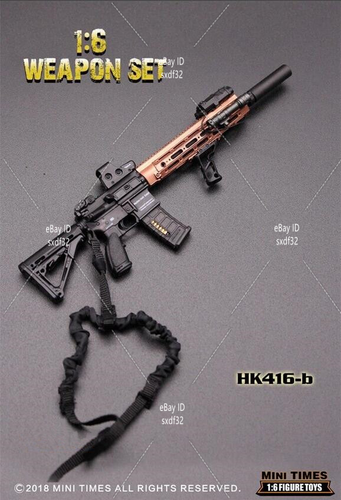 Mini Times Toys HK416B 1:6 Assault Rifle Weapon Gun For 12