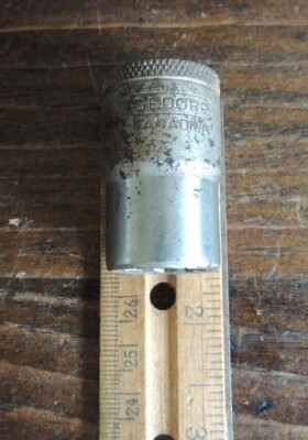 VINTAGE 5/8AF GEDORE VANADIUM D19 SOCKET GERMANY 12-POINT, 1/2'' DRIVE