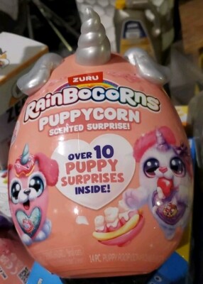 Rainbocorns Puppycorn Scented Surprise, 10 Puppy Surprises, White Ears, New